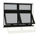 sh_Janela PVC 2 Folha Maxiar 2 Fixa Sup Ext